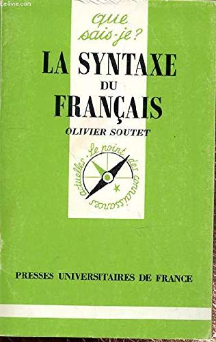 La syntaxe du francais