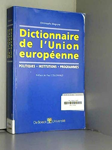 Dictionnaire de l'Union Européenne
