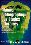 Manuel bibliographique des études littéraires
