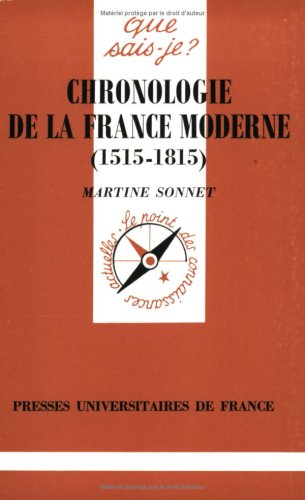 Chronologie de la France Moderne