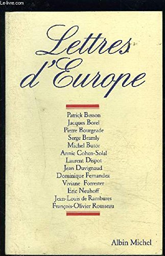 Lettres d' Europe