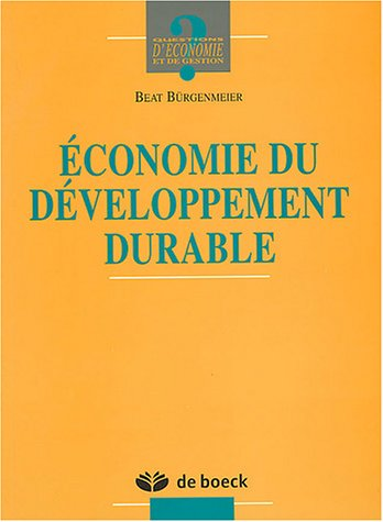 Economie du développement durable