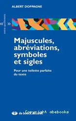 Majuscules, abrévations, symboles et sigles