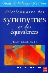 Dictionnaire des synonymes et équivalences