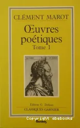 Oeuvres poétiques Tome 1