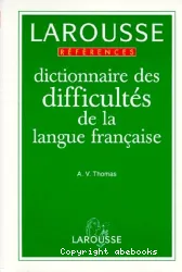 Dictionnaire des difficultés de la langue française