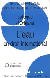 L'eau en droit international