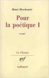 Pour la poétique, I