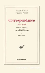 Correspondance, 1923-1946