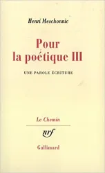 Pour la poétique, III