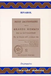 Petit dictionnaire des grands hommes