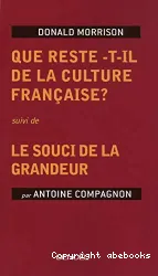 Que reste-t-il de la culture française ?