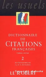 Dictionnaire de citations françaises