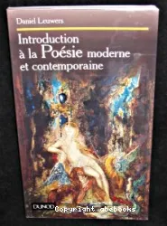 Introduction à la poésie moderne et contemporaine