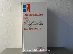 Dictionnaire des difficultés du français