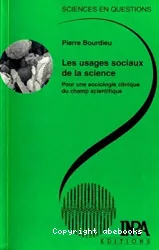 Les Usages sociaux de la science