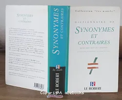 Dictionnaire des synonymes et contraires