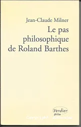 Le pas philosophique de Roland barthes