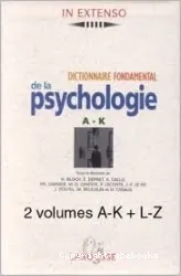 Dictionnaire Fondamental de la Phychologie