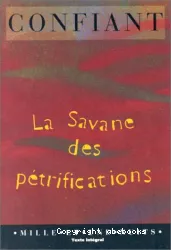 Confiant la savane des pétrifications