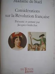 Considération sur la Révolution Francaise