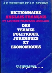 Dictionnaire anglais-français et lexique français-anglais