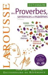 Dictionnaire des proverbes, sentences et maximes