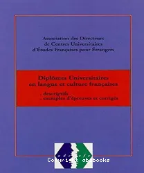 Diploma universitaires en langue et culture françaises