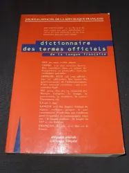 Dictionnaire des termes officiels de la langue française