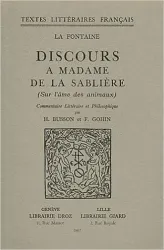 Discours à Madame de la Sablière (sur l'ame des animaux)