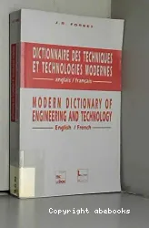 Dictionnaire es Techniques et Technologies Modernes